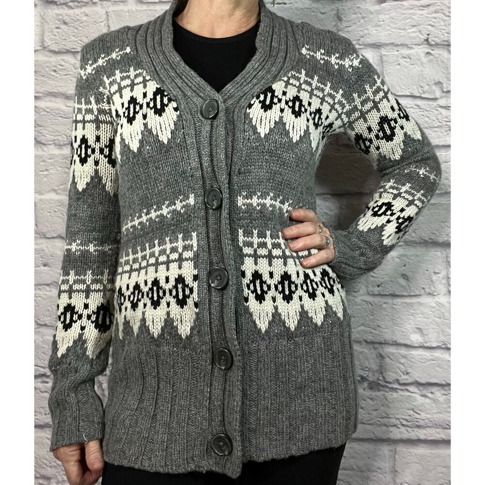 Vintage Y2K Western Style Wool Blend Cardigan by Moda International